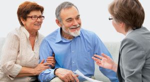 A dementia caregiver and a loved one receive free caregiver support and training in Northeastern NY